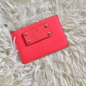 Kate Spade ♠️ Card Holder in Coral